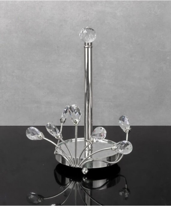 ZEYVE STONE-DECORATED PAPER TOWEL HOLDER 27x20x14cm.